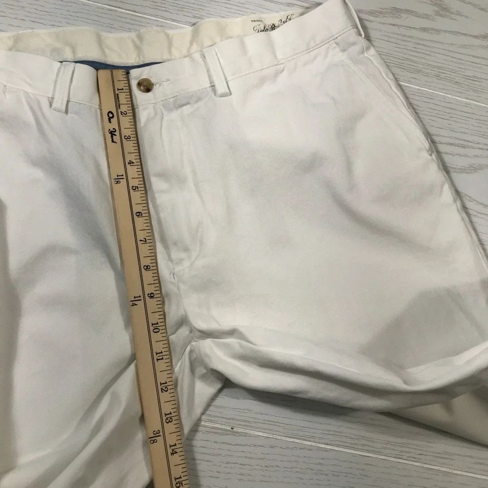 Vintage Polo Ralph Lauren Classic Fit Pants Mens 36x30 Fit White Twill Chino